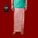Veshti - 3.60 Mtrs- Creamy Rose | Asha Jari Design Dhoti for Men/ Assorted Colour - Veshti & Dhoti