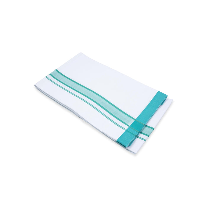 Veshti - 2 Mtr | White Colour Dhoti/ Fancy Border Vesti for Men - Veshti & Dhoti