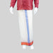 Veshti - 2 Mtrs | Half White Dhoti/ 5 Inches Fancy Border Vesti for Men - Veshti & Dhoti