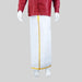 Veshti - 2 Mtrs | White Dhoti/ Jari Border Vesti for Men - Veshti & Dhoti