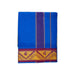 Veshti - 3.60 Mtrs | 3 Inches Jacquard Border Dhoti/ Blue Colour Vesti for Men - Veshti & Dhoti