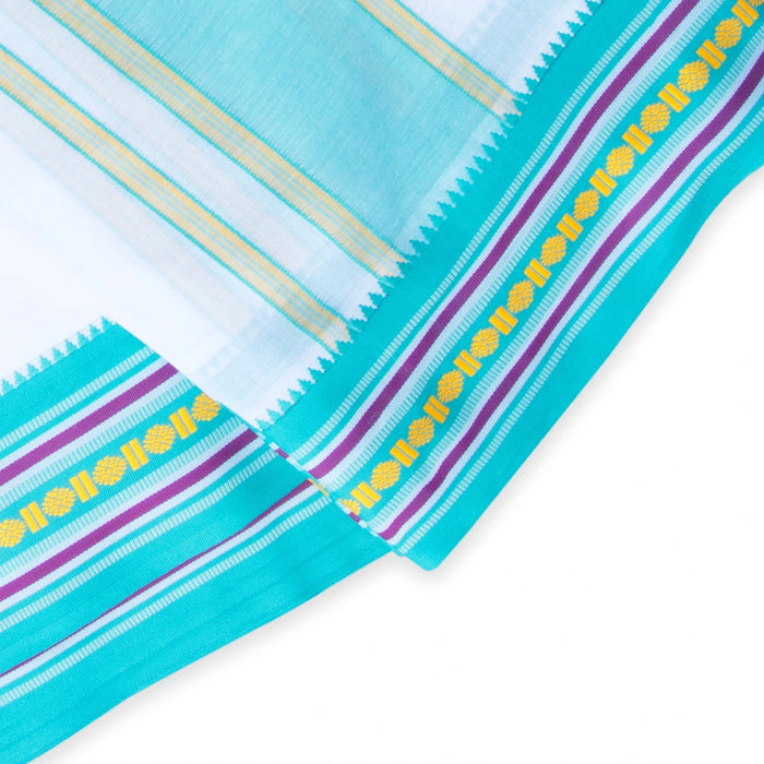Veshti - 10 x 6 Inches | Nagpuri Border Dhoti/ White Vesti / Tradiotional Dhothi for Men - Veshti & Dhoti