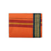 Veshti - 2 Mtrs | 3 Line Rudraksha Border Dhoti/ Dark Orange Colour Vesti for Men - Veshti & Dhoti