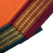 Veshti - 2 Mtrs | 3 Line Rudraksha Border Dhoti/ Dark Orange Colour Vesti for Men - Veshti & Dhoti