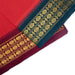 Veshti - 2 Mtrs | 3 Line Rudraksha Border Dhoti/ Red Colour Vesti for Men - Veshti & Dhoti