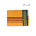 Veshti - 2 Mtrs | 3 Line Rudraksha Border Dhoti/ Mango Yellow Colour Vesti for Men - Veshti & Dhoti
