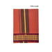 Veshti - 2 Mtrs | 3 Line Rudraksha Border Dhoti/ Dark Kavi Colour Vesti for Men - Veshti & Dhoti