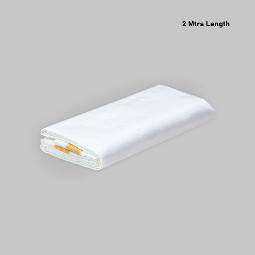 Angavastram - 2 Mtrs | Pure Silk Thundu/ Jari Border Towel/ Gamcha For Traditional Wear & Pooja Use - Shawls & Towels