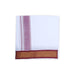 Veshti - 9 x 5 Yards | 7 Kan Mayilkan Border Dhoti/ White Colour Vesti for Men - Veshti & Dhoti