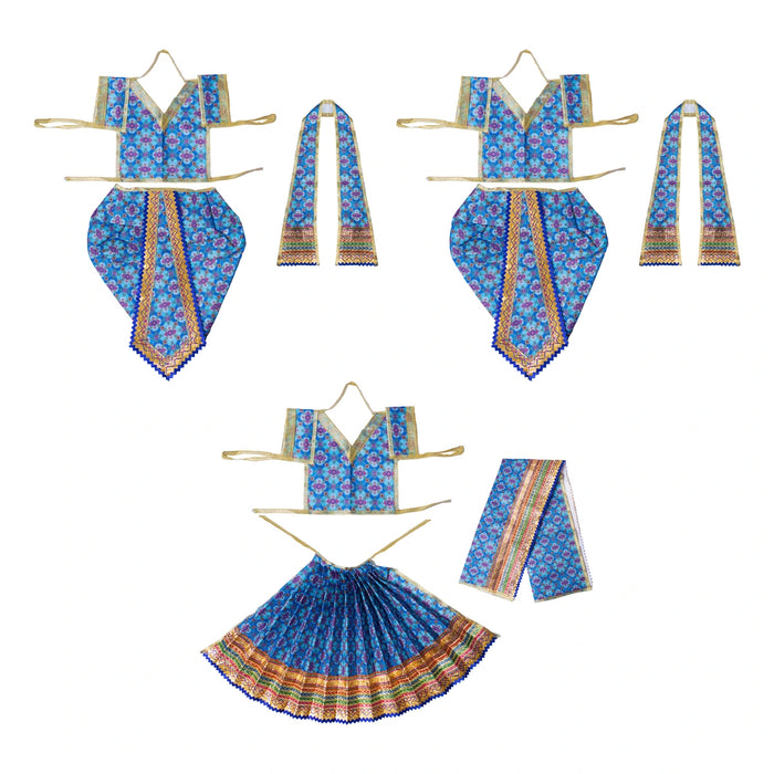 Ram Darbar Dress Set - 12 Inches | Decorative Costume / Ram Darbar Vastram For Deity Alankaram