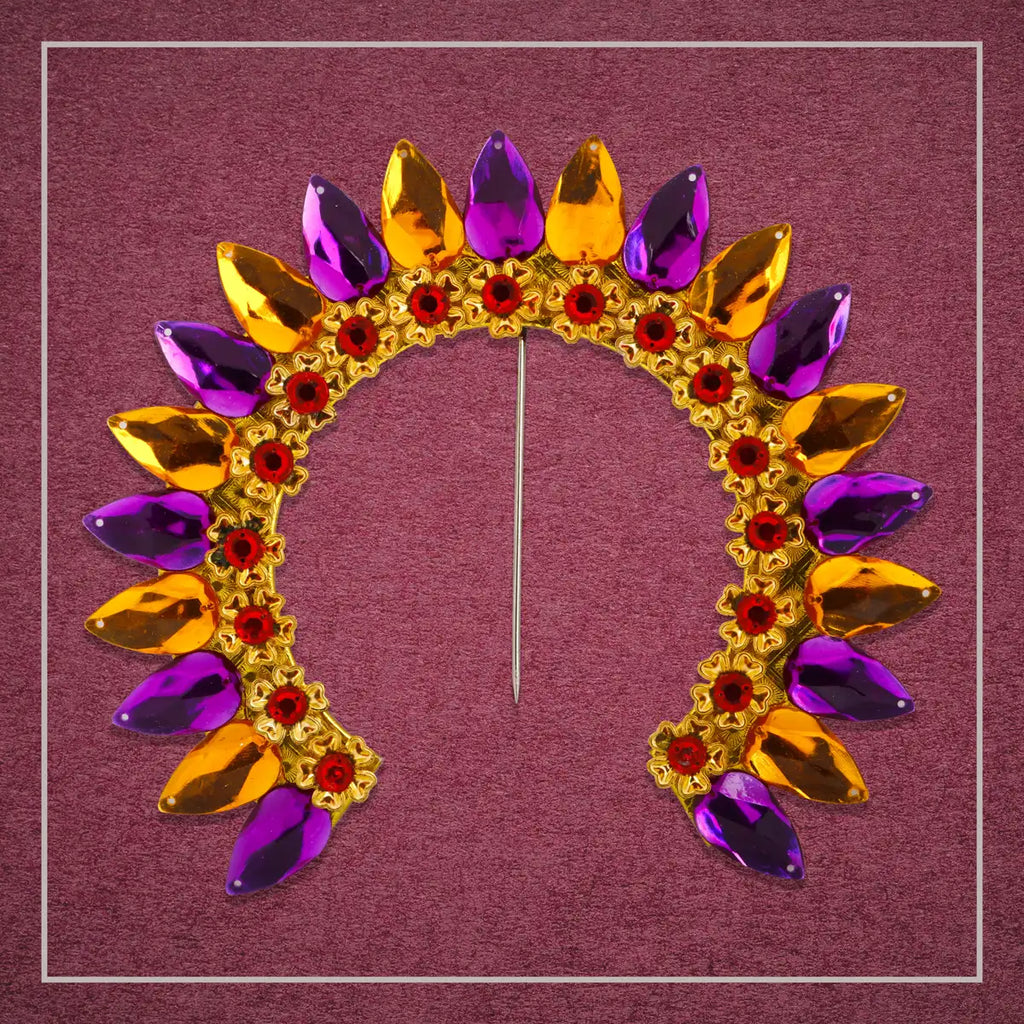 Stone Arch - 6 x 7 Inches | Artificial Flower Arch/ Hair Accessories for Deity