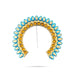 Hair Arch - 5.5 x 6 Inches | Stone Arch/ Hair Accessory/ Multicolour Stone Jewellery for Deity - Head & Face Accessories