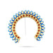 Hair Arch - 5.5 x 6 Inches | Stone Arch/ Hair Accessory/ Multicolour Stone Jewellery for Deity - Head & Face Accessories