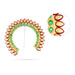 Hair Arch - 5.5 x 6 Inches | Stone Arch/ Hair Accessory/ Multicolour Stone Jewellery for Deity - Head & Face Accessories