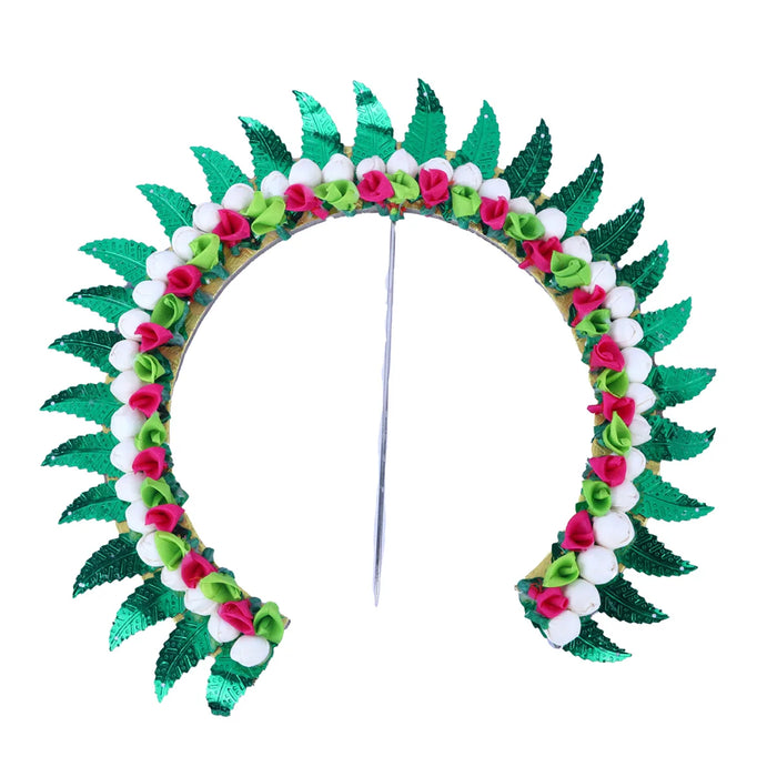 Malli Arch - 7 Inches | Artificial Flower Arch/ Hair Accessories for Deity