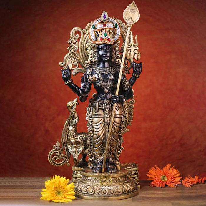 Velvet Moti Chakram Crown - 2.5 x 5 Inches | Beaded Deity Mukut / God Crown for Krishna, Bal Gopal & Deity Decor