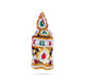 Crown - 2.5 x 2.5 Inches | Pearl With Stone Design Kireedam/ Kiridam/ Velvet Mukut for Deity - Head & Face Accessories