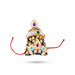 Moti Crown - Plain - 3.5 Inch | Velvet Kireedam/ Mukut/ Kiritam for Deity/ Assorted Design and Colour - Head & Face Accessories
