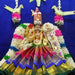 Moti Crown - Plain - 4.5 Inch | Velvet Kireedam/ Mukut/ Kiritam for Deity/ Assorted Design and Colour - Head & Face Accessories
