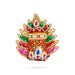 Crown - 8.5 x 12 Inches | Sudar Design Kireedam/ Pearl Kiridam/ Velvet Mukut for Deity - Head & Face Accessories