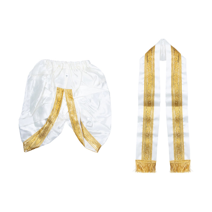 Krishna Dress - 16 Inches | Kanha Ji Dress/ Readymade Krishna Vastra/ Krishnar Costume for Children