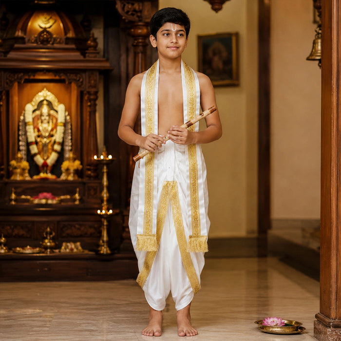 Krishnar Dress - 20 Inches | Readtmade Krishna Dress/ Kanha ji Clothes / Krishna Dress for Children