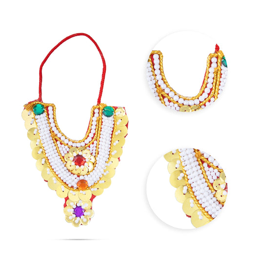 Muthangi - 5 x 4 Inches | Deity Necklace/ Jewellery for Deity Decor - Neck & Body Accessories