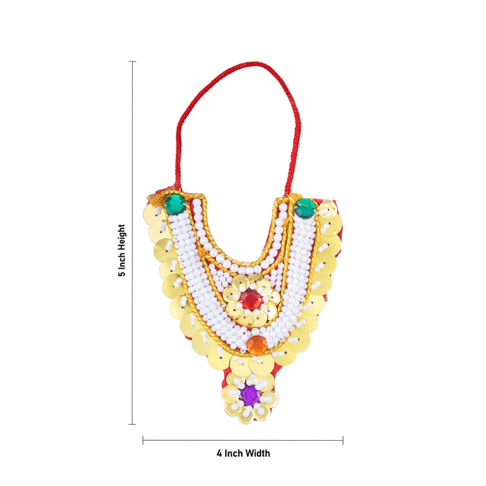 Muthangi - 5 x 4 Inches | Deity Necklace/ Jewellery for Deity Decor