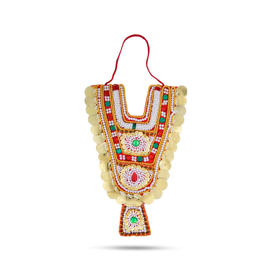Muthangi - 12 x 7 Inches | Deity Necklace/ Jewellery for Deity Decor - Neck & Body Accessories