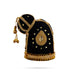 Andal Crown - 5 x 3.5 Inches | Stone Kiridam/ Velvet Kireedam/ Mukut for Deity Decor - Head & Face Accessories