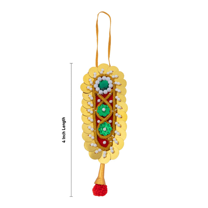 Amman Jadai - 4 Inches | Deity Hair Decoration/ Goddess Jadai Alankaram/ Hair Ornament for Amman Alankaram