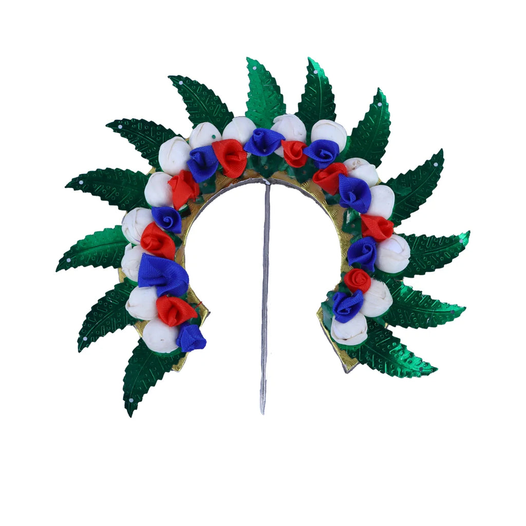 Hair Arch - 4.5 x 4 Inches | Malli Arch/ Artificial Flower Arch/ Hair Acessories for Deity