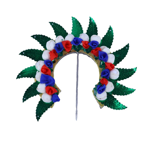 Hair Arch - 4.5 x 4 Inches | Malli Arch/ Artificial Flower Arch/ Hair Acessories for Deity - Head & Face Accessories