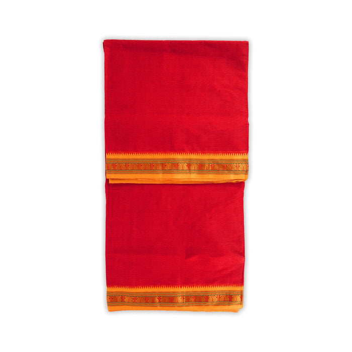 Saree - 9 Yards| Gadwal Cotton Saree / Jari Border Design Traditional Saree / Handloom Saree for Women
