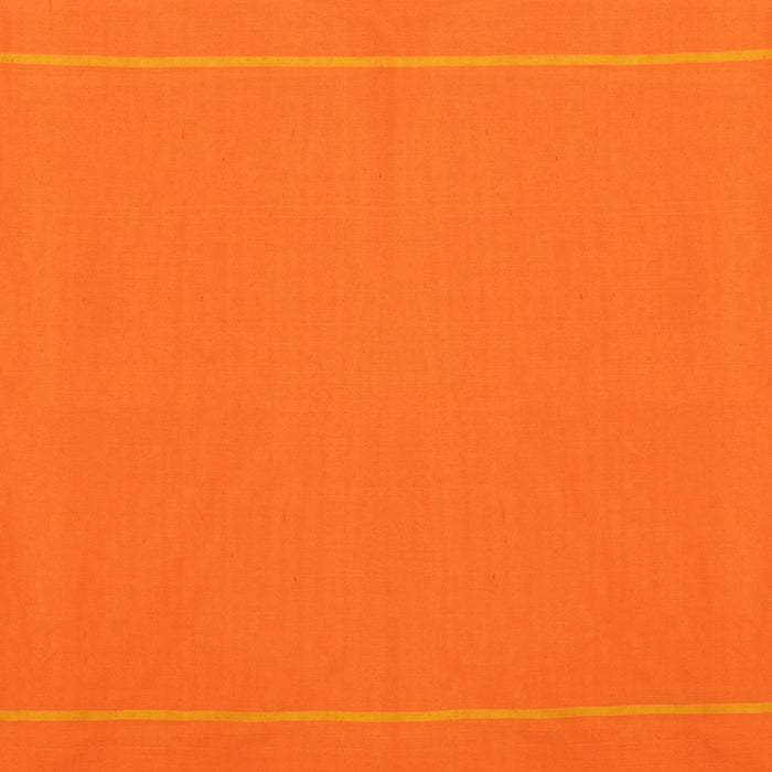Cotton Towel - 30 x 60 Inches | Thundu / Mudi Orange Colour Gamcha/ Kasavu Shawl / Angavastram for Men