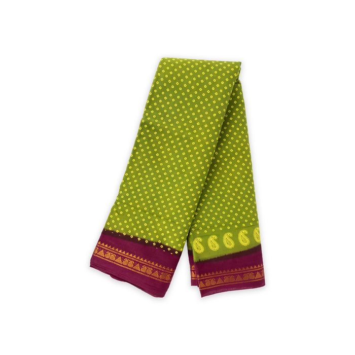 Saree - 0.5 Yards | Cotton Saree/ sungudi Butti Saree / Saree for Women
