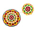Rangoli Mat - 2 x 2 Feet | Micro Tufted Rug/ Rangoli Floor Mat/ Reusable Rangoli Mat for Home Decor - Kolam & Rangoli