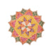 Rangoli Mat - 15 x 15 Inches | Flower Design Muggu Mat/ Rangoli Floor Mat - Kolam & Rangoli
