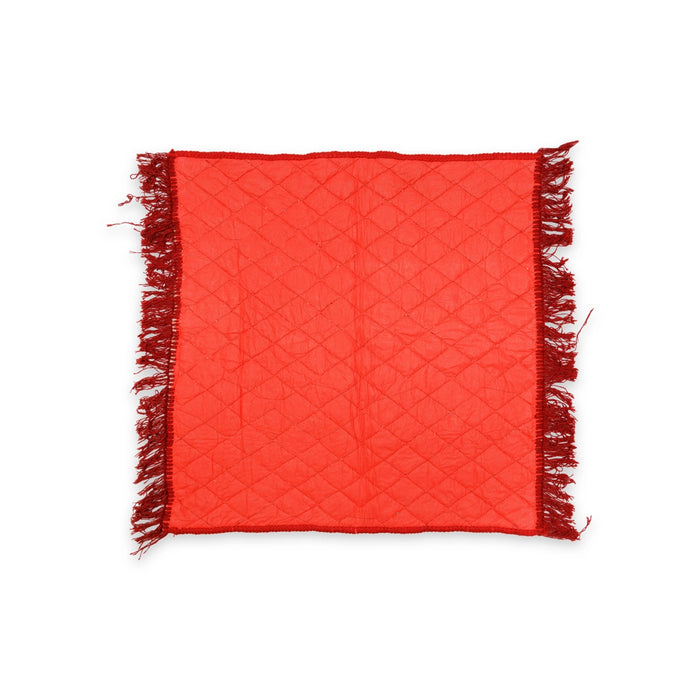 Yoga Mat - 23 x 23 Inches | Pooja Aasan/ Cloth Pooja Mat for Meditation - Yoga Mat & Aasan