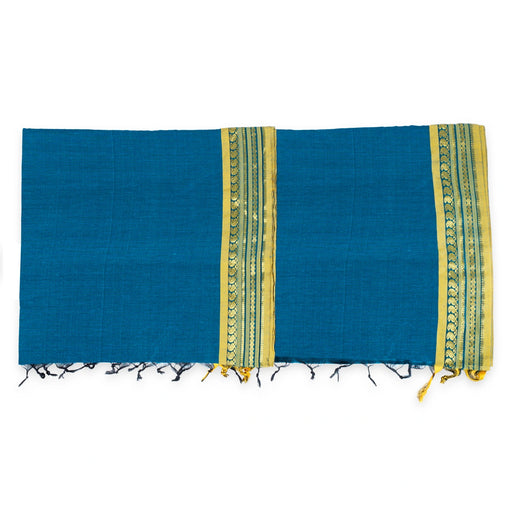Saree | Kalyani Cotton Saree/ Handloom Saree/ Jari Border Design Traditional Saree for Women - Sarees & Blouse