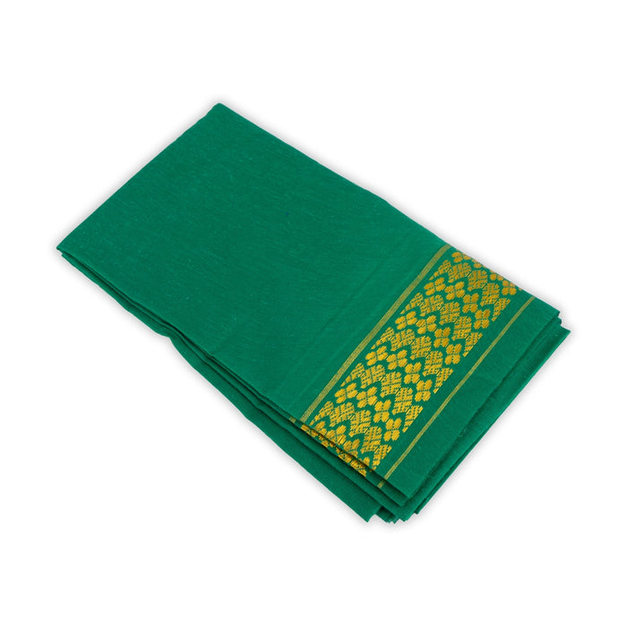 Blouse Bit - 1 Mtr | Poly Cotton Blouse Piece/ Jari Border Unstitched Blouse Piece for Women - Sarees & Blouse