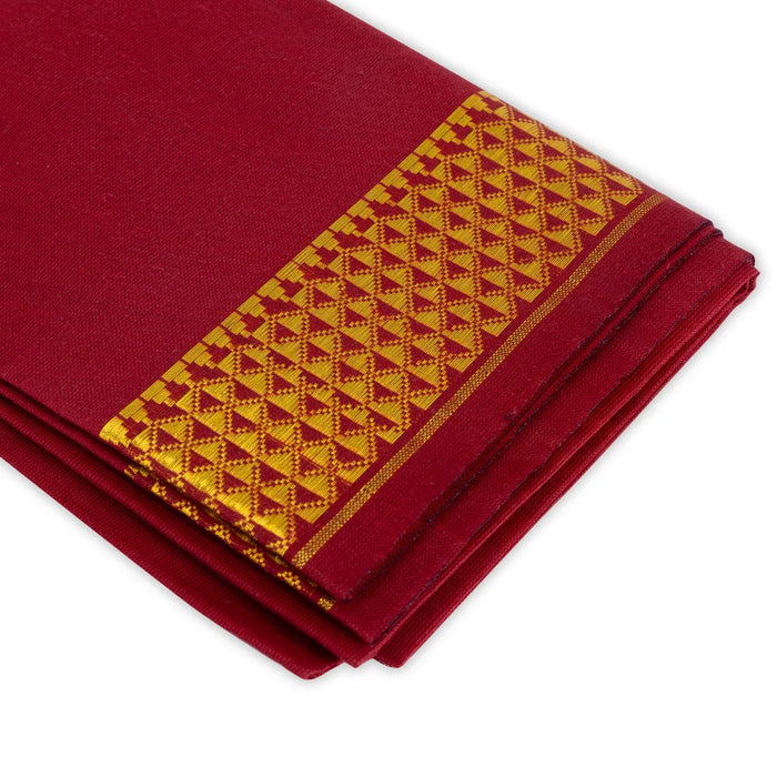 Blouse Bit - 1 Mtr | Poly Cotton Blouse Piece/ Jari Border Unstitched Blouse Piece for Women - Sarees & Blouse