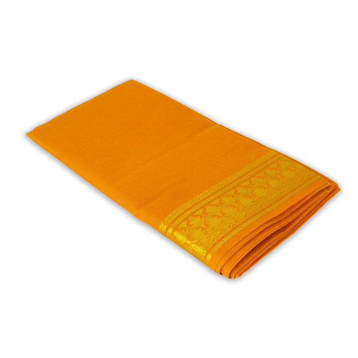 Blouse Bit - 1 Mtr | Poly Cotton Blouse Piece/ Jari Border Unstitched Blouse Piece for Women - Sarees & Blouse