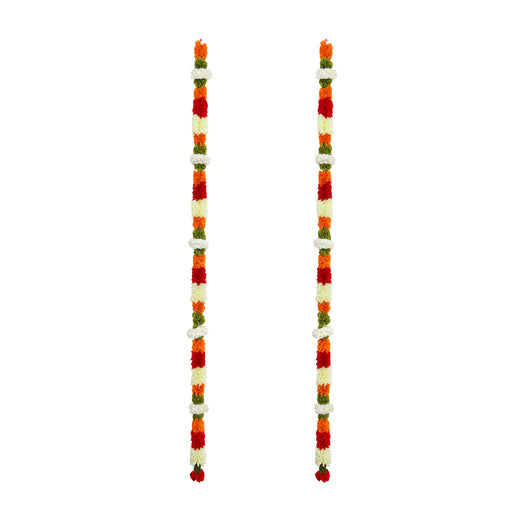 Door Toran Set - 8 Feet | Artificial Flower Toran/ Thoran/ Bandanwar for Door Decor/ Assorted Design & Colour - Toran