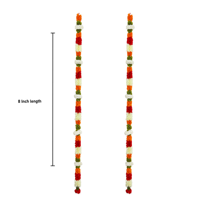 Door Toran Set - 8 Feet | Artificial Flower Toran/ Thoran/ Bandanwar for Door Decor/ Assorted Design & Colour - Toran