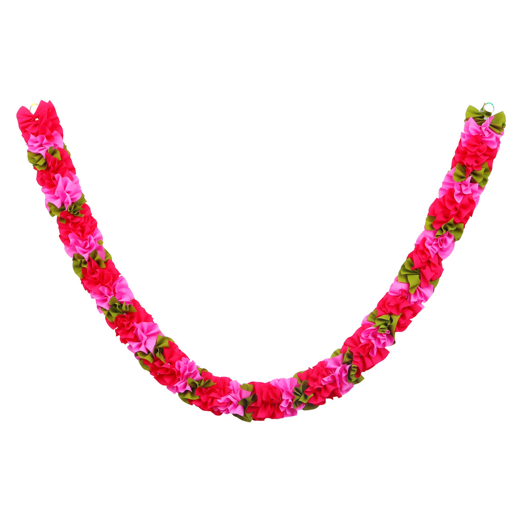 Artificial Flower Garland  - Spiral |  Artificial Mala/ Flower Toran for Door/ Assorted Colour & Design