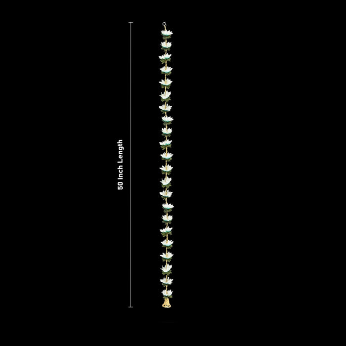 Side Toran Pair - 50 Inches | 2 Pcs/ Side Thoran/ Lotus Design Artificial Toran for Door Decor - Toran