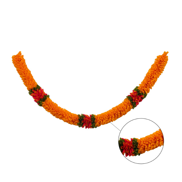 Artificial Flower Garland  - Dosa Fold |  Artificial Mala/ Flower Toran for Door/ Assorted Colour & Design - Mala