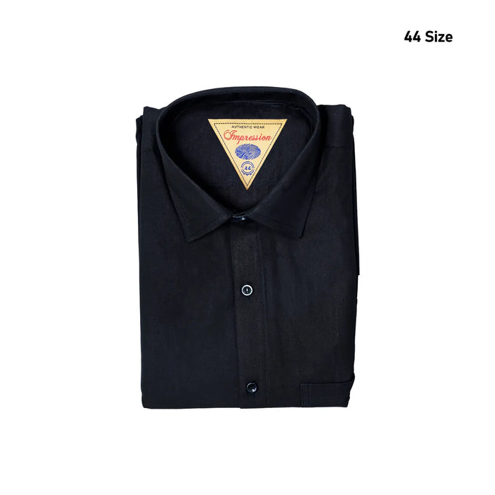Black Shirt - Size 44 | Full Hand Formal Shirt/ Cotton Casual Shirt for Men
