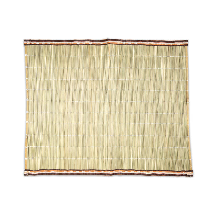 Darbasanam with Border - 2.5 x 2 Feet | Handmade Korai Pai/ Yoga Mat for Meditation - Yoga Mat & Aasan